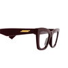 Bottega Veneta BV1215O Eyeglasses 004 burgundy - product thumbnail 3/4