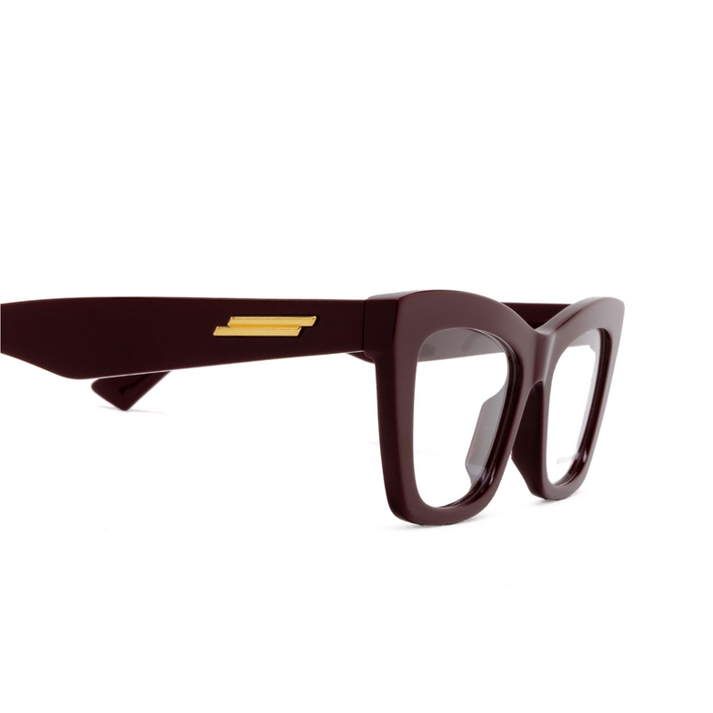 Gafas graduadas Bottega Veneta BV1215O 004 burgundy - 3/4