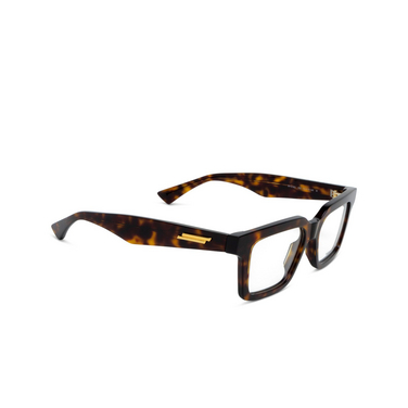 Lunettes de vue Bottega Veneta BV1216O 002 havana - Vue trois quarts