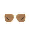 Gafas de sol Bottega Veneta BV1237S 002 gold - Miniatura del producto 1/4