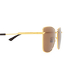 Lunettes de soleil Bottega Veneta BV1237S 002 gold - Vignette du produit 3/4