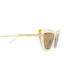 Gafas de sol Bottega Veneta BV1241S 004 yellow - Miniatura del producto 3/4