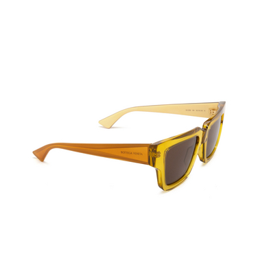 Gafas de sol Bottega Veneta BV1276S 004 yellow - Vista tres cuartos
