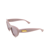 Bottega Veneta BV1282S Sunglasses 004 burgundy - product thumbnail 4/5