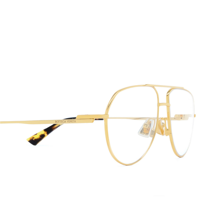 Bottega Veneta BV1302O Eyeglasses 001 gold - 3/4