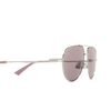 Bottega Veneta BV1302S Sunglasses 004 silver - product thumbnail 3/4