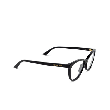 Lunettes de vue Bottega Veneta BV1313O 001 black - Vue trois quarts