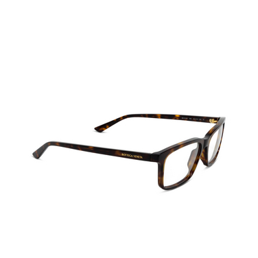 Lunettes de vue Bottega Veneta BV1314O 002 havana - Vue trois quarts