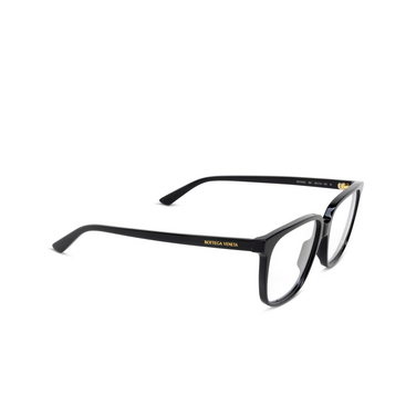 Bottega Veneta BV1315O Eyeglasses 001 black - three-quarters view