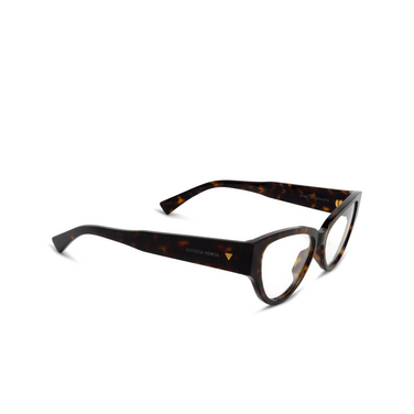 Gafas graduadas Bottega Veneta BV1320O 002 havana - Vista tres cuartos