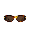 Bottega Veneta BV1322S Sunglasses 002 havana - product thumbnail 1/4