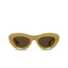 Bottega Veneta BV1325S Sunglasses 002 yellow - product thumbnail 1/4