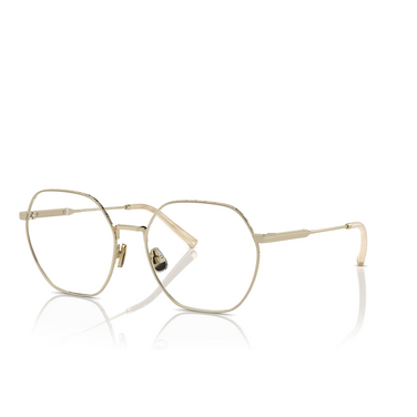 Gafas graduadas Brunello Cucinelli BC1001T 5002 gold - Vista tres cuartos