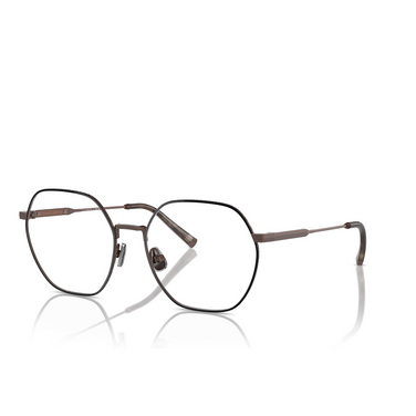 Occhiali da vista Brunello Cucinelli BC1001T 5010 brown / black - tre quarti