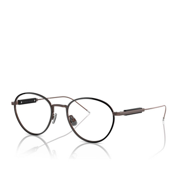 Brunello Cucinelli BC1003T Eyeglasses 5010 brown / black - three-quarters view