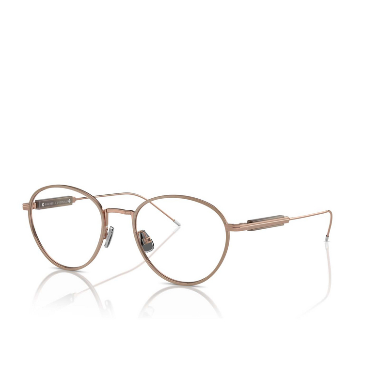 Lunettes de vue Brunello Cucinelli BC1003T 5011 rose gold / camel - 2/3