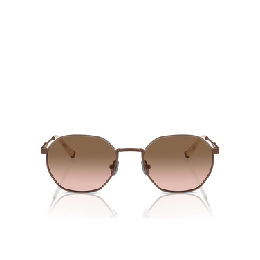 Lunettes de soleil Brunello Cucinelli BC2003ST 501351 brown demi matte / sand - Vue de face