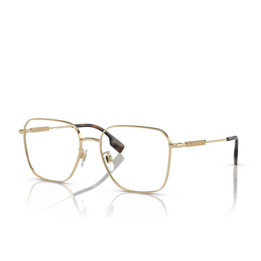 Burberry BE1382D Korrektionsbrillen 1109 light gold - Dreiviertelansicht