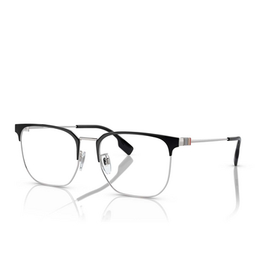 Burberry BE1383D Korrektionsbrillen 1005 silver / black - Dreiviertelansicht