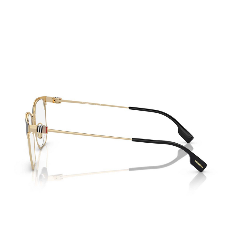 Burberry BE1383D Eyeglasses 1109 light gold / black - 3/4