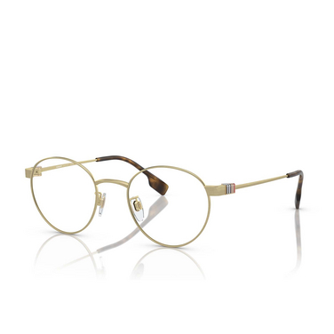 Burberry BE1384TD Korrektionsbrillen 1346 light gold - Dreiviertelansicht