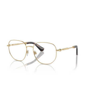 Burberry BE1385 Eyeglasses 1109 light gold - three-quarters view
