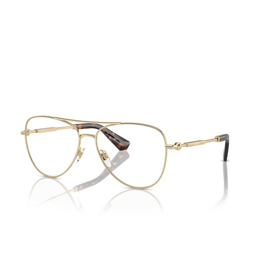 Burberry BE1386 Eyeglasses 1109 light gold - three-quarters view