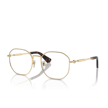 Burberry BE1387D Eyeglasses 1109 light gold - three-quarters view