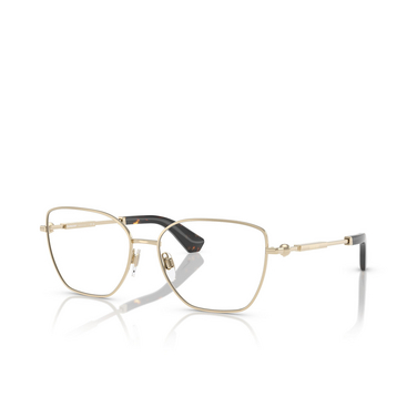 Burberry BE1390 Eyeglasses 1109 light gold - three-quarters view