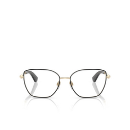 Burberry BE1390 Eyeglasses 1326 light gold with black rim