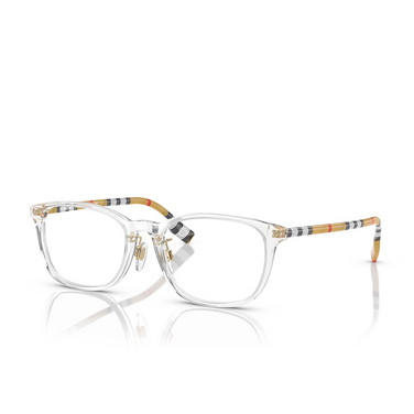 Burberry BE2371D Eyeglasses 3889 transparent - three-quarters view