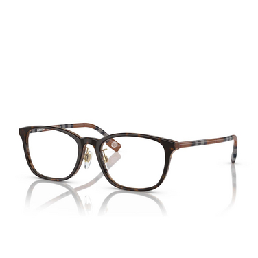 Burberry BE2371D Eyeglasses 4102 top dark havana / check brown - three-quarters view