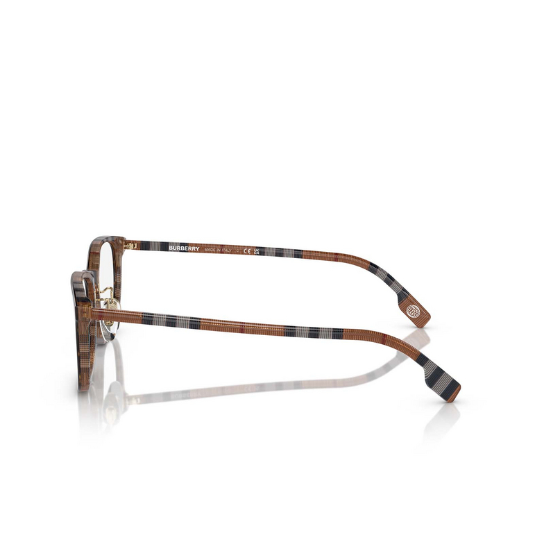 Burberry BE2371D Eyeglasses 4102 top dark havana / check brown - 3/4