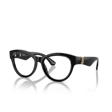 Burberry BE2404 Eyeglasses 3001 black - three-quarters view