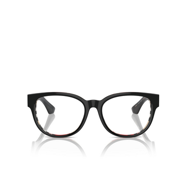 Burberry BE2410 Eyeglasses 4121 top black on vintage check - front view