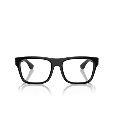 Burberry BE2411 Eyeglasses 4121 top black on vintage check - front view