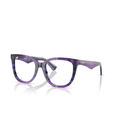 Gafas graduadas Burberry BE2415 4113 check violet - Vista tres cuartos