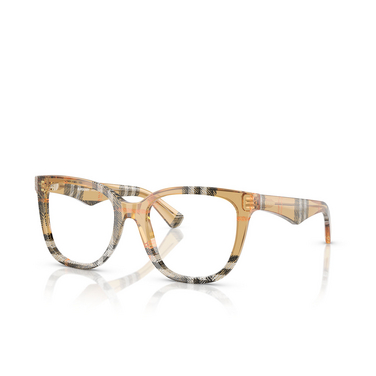 Burberry BE2415 Eyeglasses 4146 check sand - three-quarters view