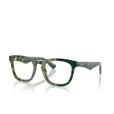 Burberry BE2417 Eyeglasses 4125 check green - three-quarters view