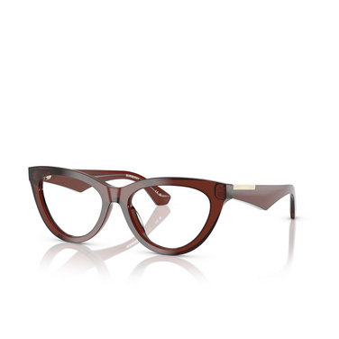 Burberry BE2418U Eyeglasses 4144 brown - three-quarters view