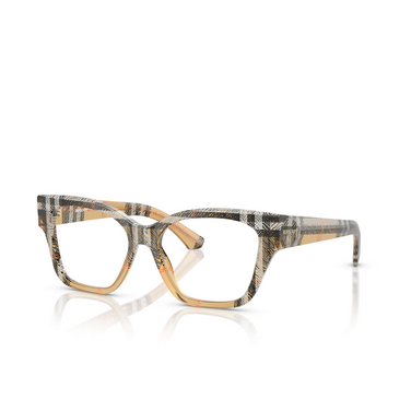 Occhiali da vista Burberry BE2420 4146 check sand - tre quarti