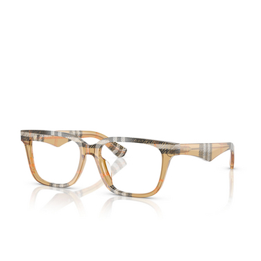 Burberry BE2425D Eyeglasses 4146 check sand - three-quarters view