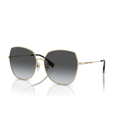 Burberry BE3136D Sunglasses 1109T3 light gold - three-quarters view