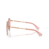 Occhiali da sole Burberry BE3153D 1337/5 pink gold - anteprima prodotto 3/4