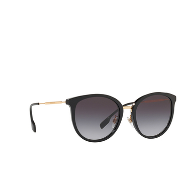 Burberry BE4289D Sunglasses 30018G black - three-quarters view