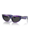 Lunettes de soleil Burberry BE4425U 411387 check violet - Vignette du produit 2/4