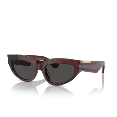 Burberry BE4425U Sunglasses 411587 check red - three-quarters view