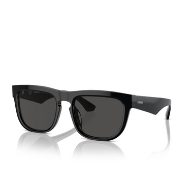 Burberry BE4431U Sunglasses 412187 top black on vintage check - three-quarters view