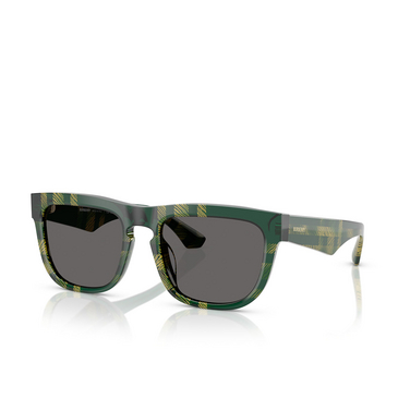 Occhiali da sole Burberry BE4431U 412587 check green - tre quarti