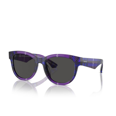 Burberry BE4432U Sunglasses 411387 check violet - three-quarters view